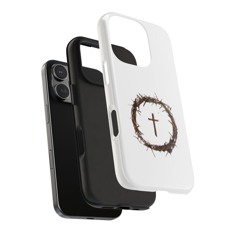Crown of Thorns Cross Phone Case – Faith and Protection Combined