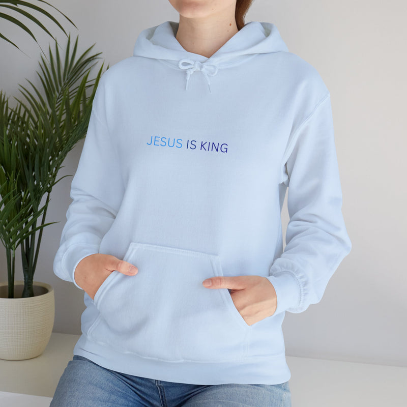 Jesus Is King Hoodie – Faith Pullover with Prayer Design