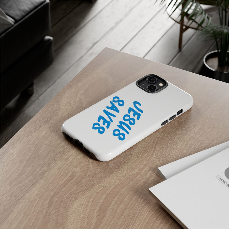 Jesus Saves Phone Case – Bold Faith, Modern Protection