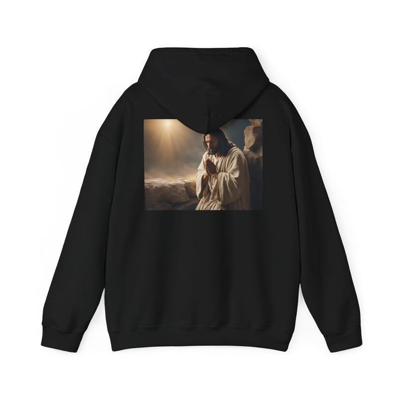 Jesus Is King Hoodie – Faith Pullover with Prayer Design