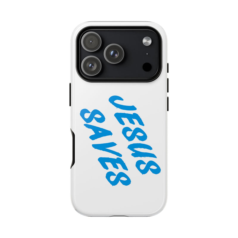 Jesus Saves Phone Case – Bold Faith, Modern Protection