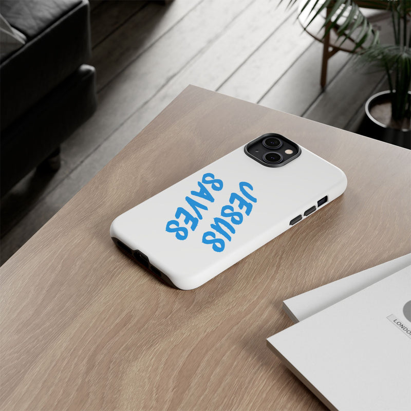 Jesus Saves Phone Case – Bold Faith, Modern Protection