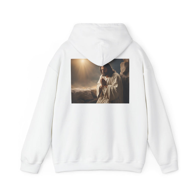 Jesus Is King Hoodie – Faith Pullover with Prayer Design