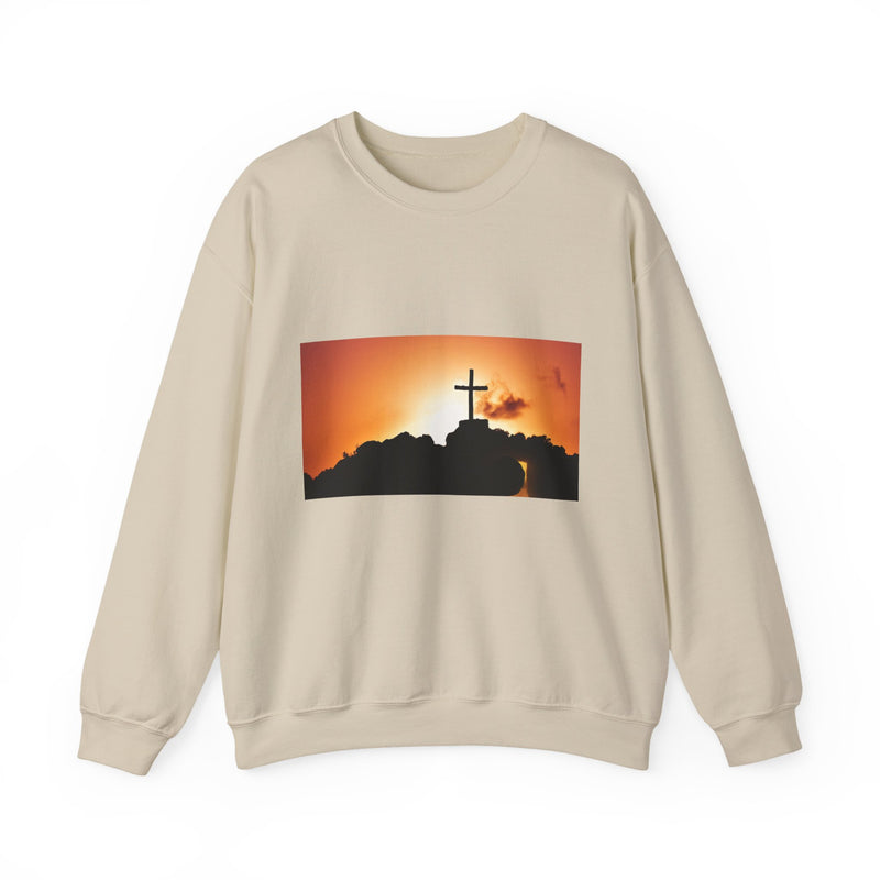 Sunrise Cross Sweatshirt – Christian Faith Pullover