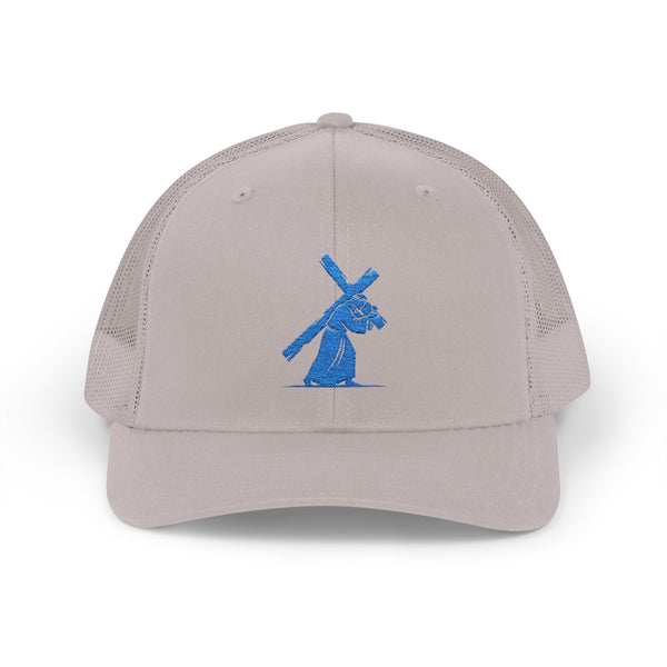 Jesus Carrying the Cross Trucker Hat – Christian Faith Cap