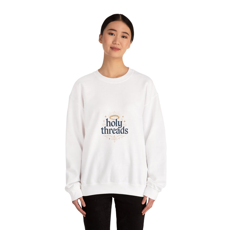 Holy Threads "Jesus Praying" Sweatshirt - Christian Crewneck | Faith-Based Apparel | Religious Streetwear for Believers