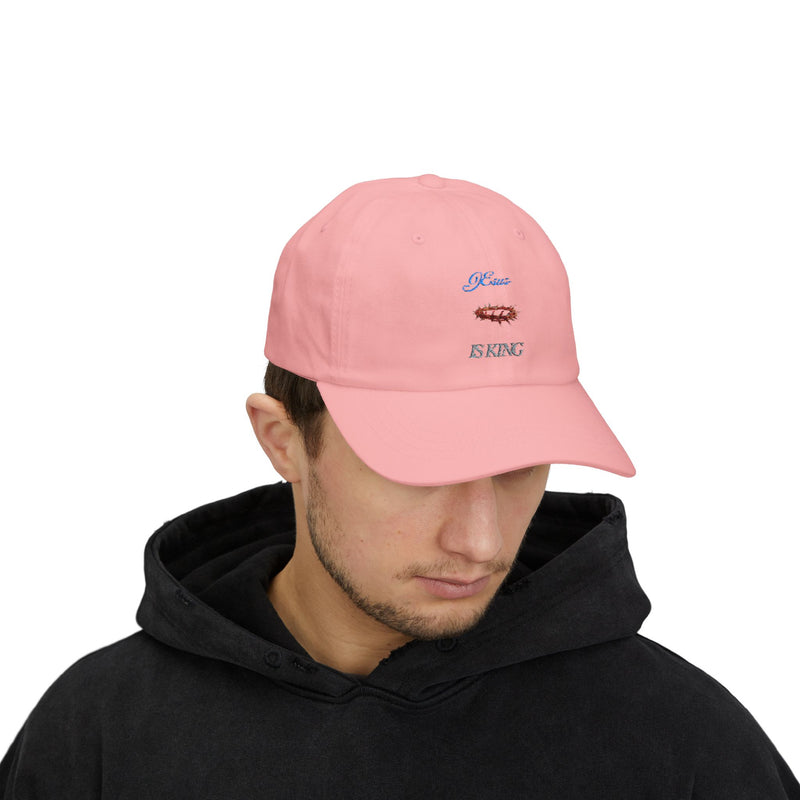 Classic Dad Cap - Jesus is King, Casual Hat, Religious Gift, Unisex Style, Everyday Wear, Faith-Based Accessory