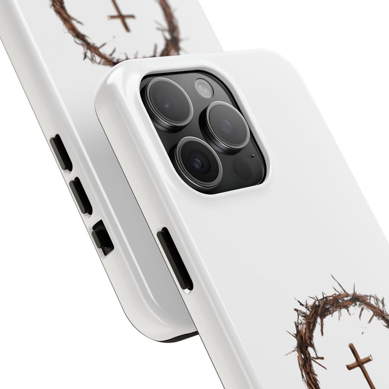 Crown of Thorns Cross Phone Case – Faith and Protection Combined