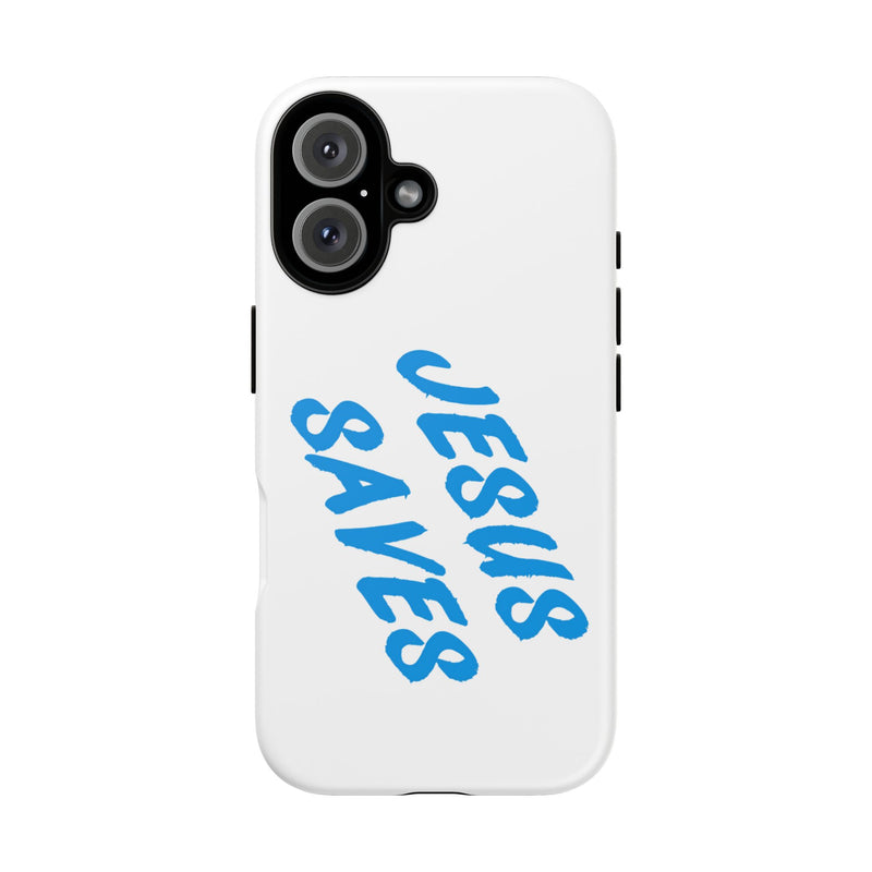 Jesus Saves Phone Case – Bold Faith, Modern Protection