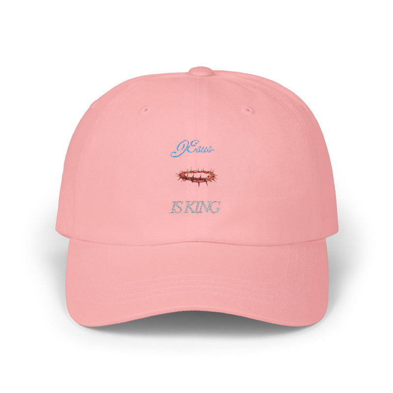 Classic Dad Cap - Jesus is King, Casual Hat, Religious Gift, Unisex Style, Everyday Wear, Faith-Based Accessory