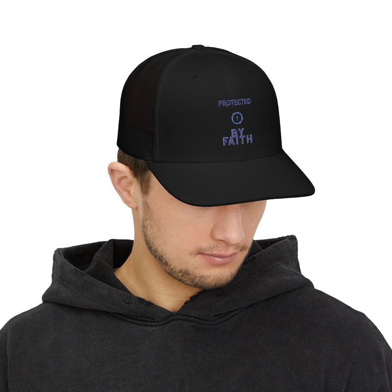 Protected by Faith – Two-Tone Christian Trucker Hat