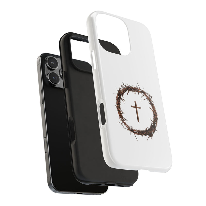 Crown of Thorns Cross Phone Case – Faith and Protection Combined