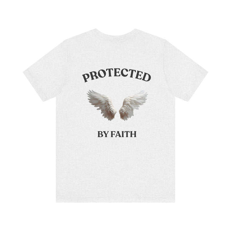 Protected by Faith Tee – Christian Angel Wings Shirt