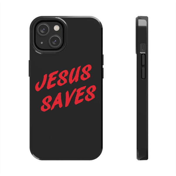 Jesus Saves Tough Phone Case - Christian Phone Cover for Protection, Faith-Based Gift, Inspirational Case, Customizable Design, [...]
