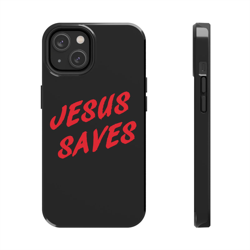 Jesus Saves Tough Phone Case - Christian Phone Cover for Protection, Faith-Based Gift, Inspirational Case, Customizable Design, [...]