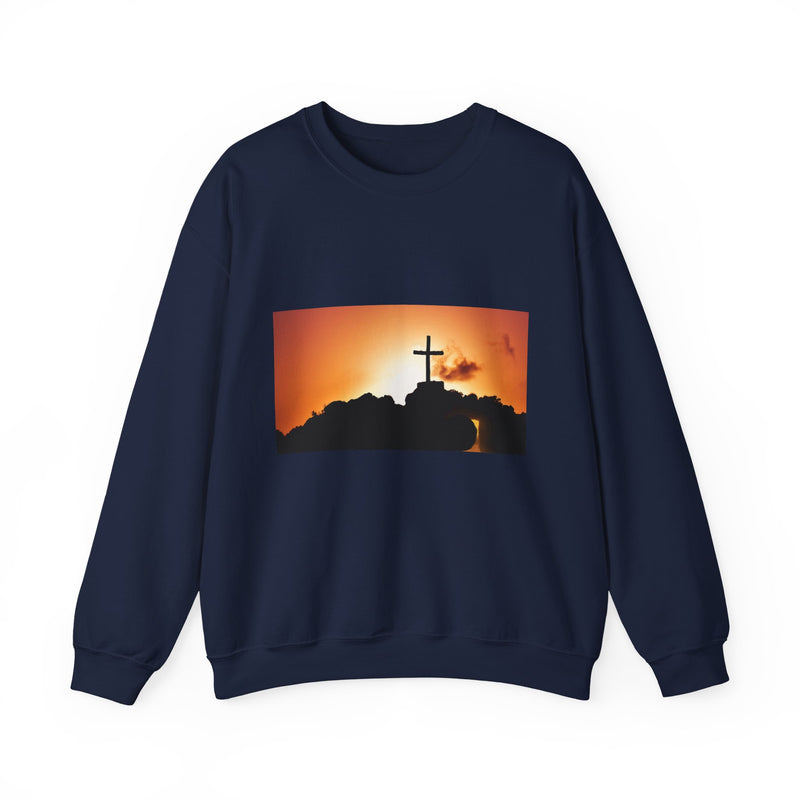 Sunrise Cross Sweatshirt – Christian Faith Pullover