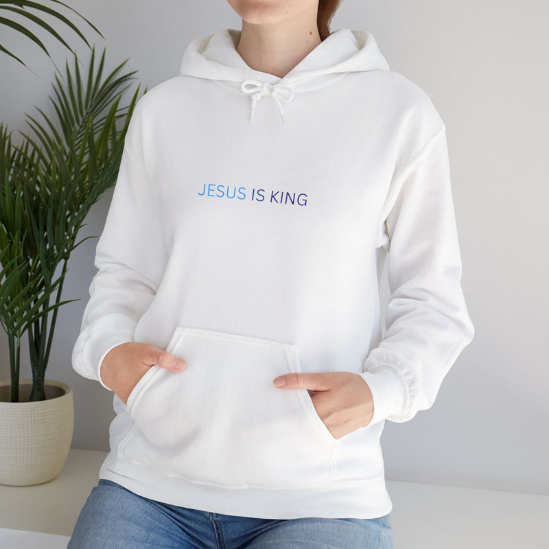 Jesus Is King Hoodie – Faith Pullover with Prayer Design