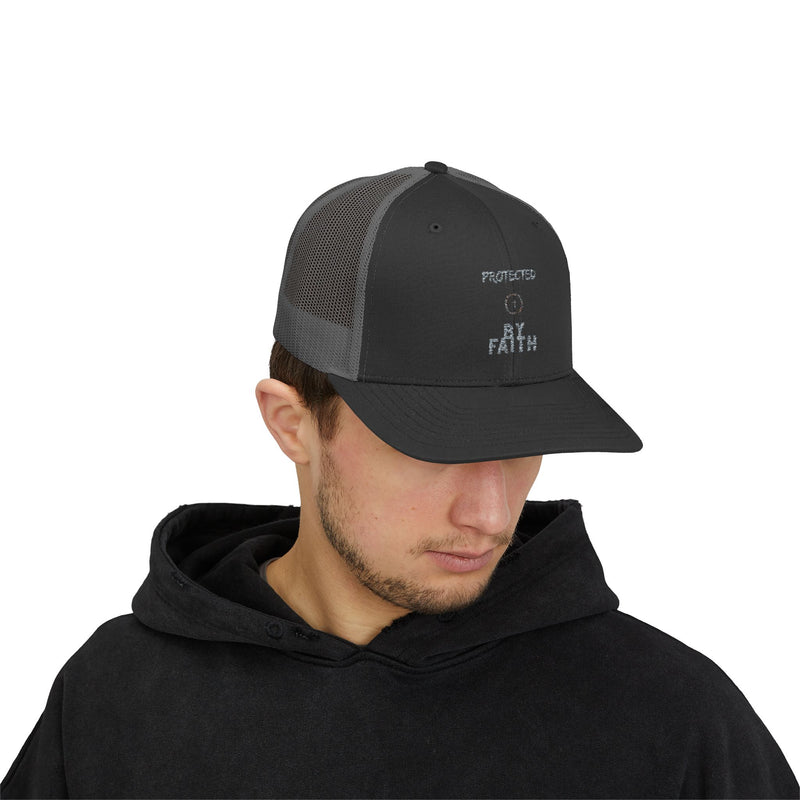 Protected by Faith – Christian Trucker Hat