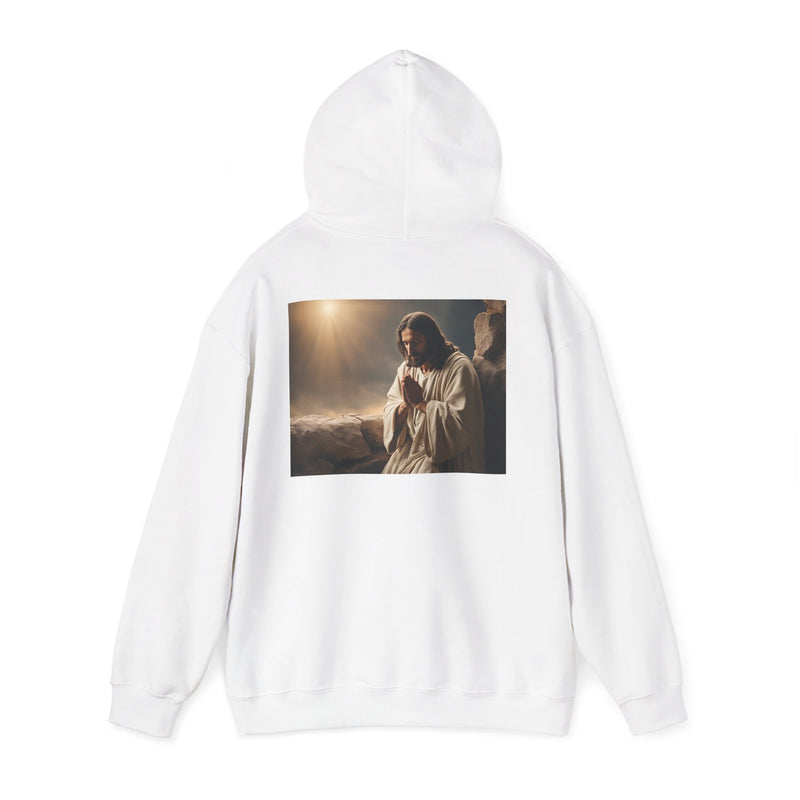 Jesus Is King Hoodie – Faith Pullover with Prayer Design