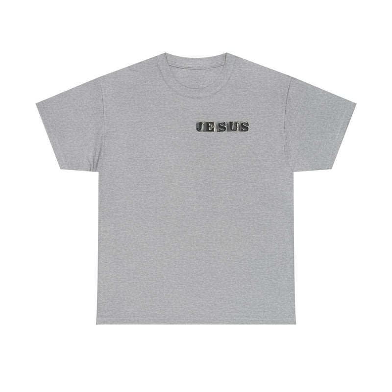 Jesus Graphic T-Shirt - Faith-Inspired Streetwear | Christian Cross Tee with Front & Back Design | Religious Gift for Believers