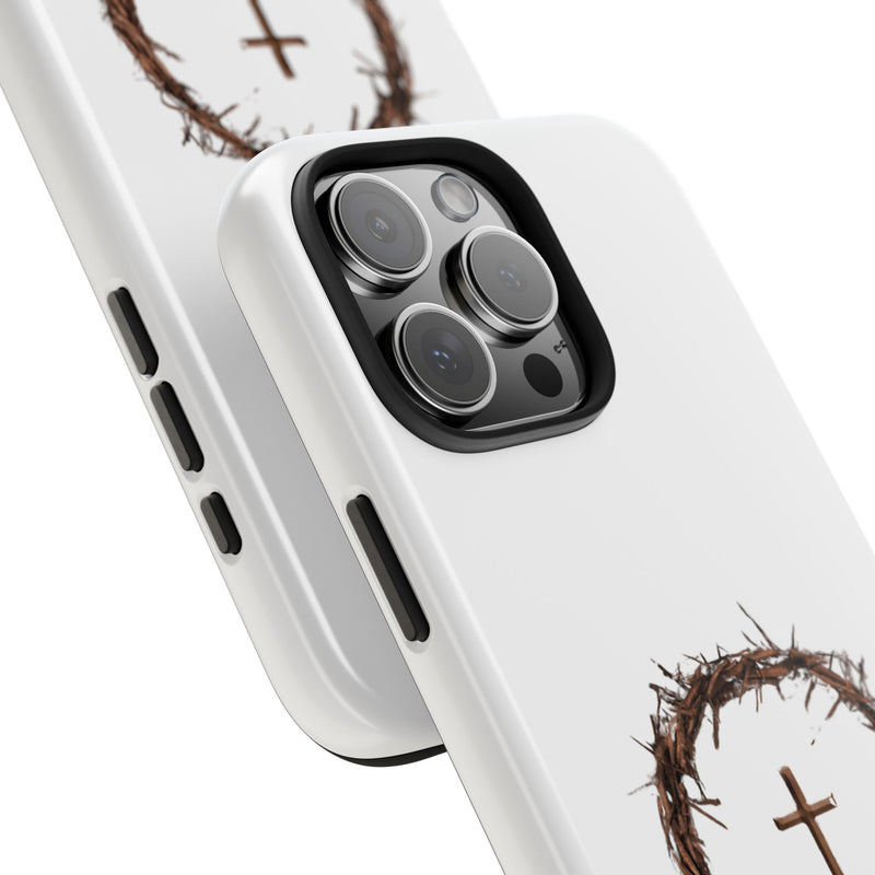 Crown of Thorns Cross Phone Case – Faith and Protection Combined