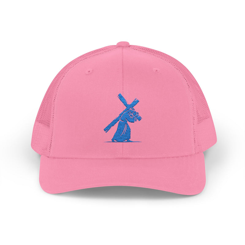 Jesus Carrying the Cross Trucker Hat – Christian Faith Cap
