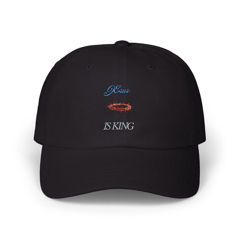 Classic Dad Cap - Jesus is King, Casual Hat, Religious Gift, Unisex Style, Everyday Wear, Faith-Based Accessory