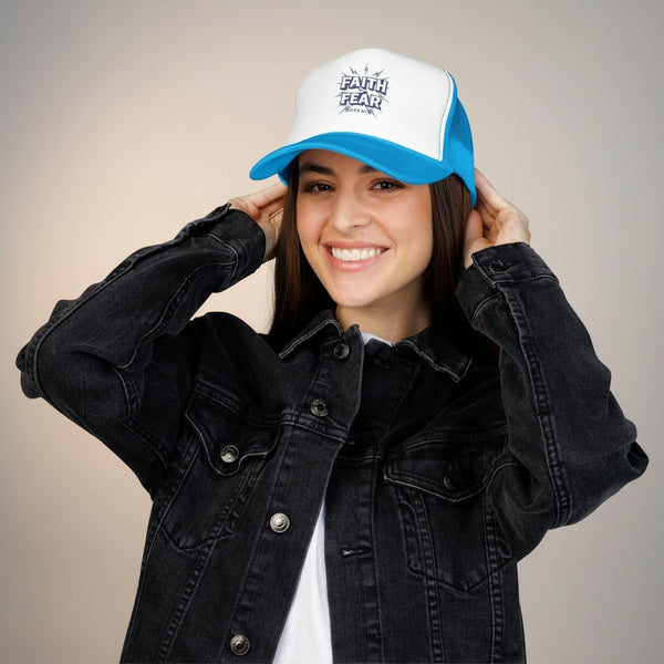 Faith Over Fear Embroidered Trucker Hat