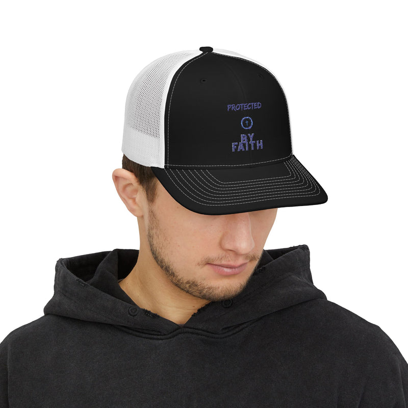 Protected by Faith – Two-Tone Christian Trucker Hat