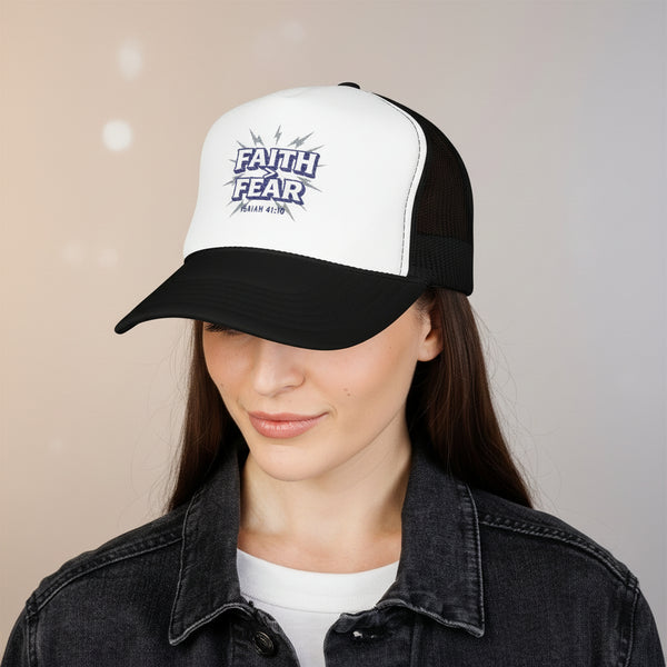 Faith Over Fear Embroidered Trucker Hat