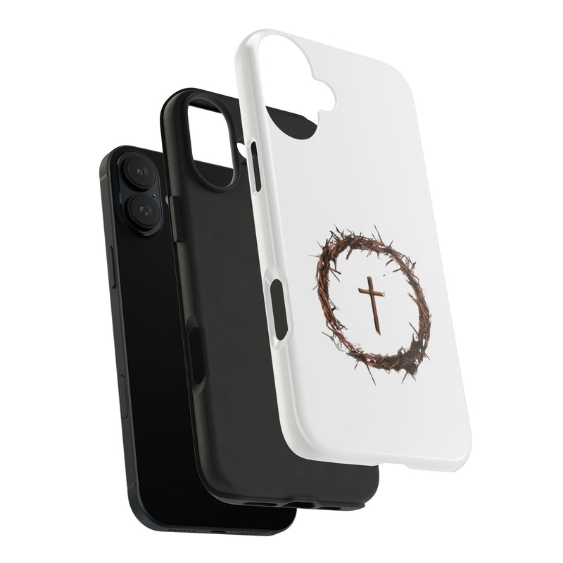 Crown of Thorns Cross Phone Case – Faith and Protection Combined