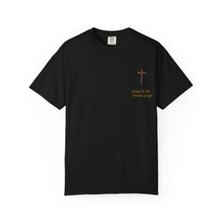 Jesus Wept Faith Tee – John 11:35 Verse with Sacred Heart Jesus Back Print”