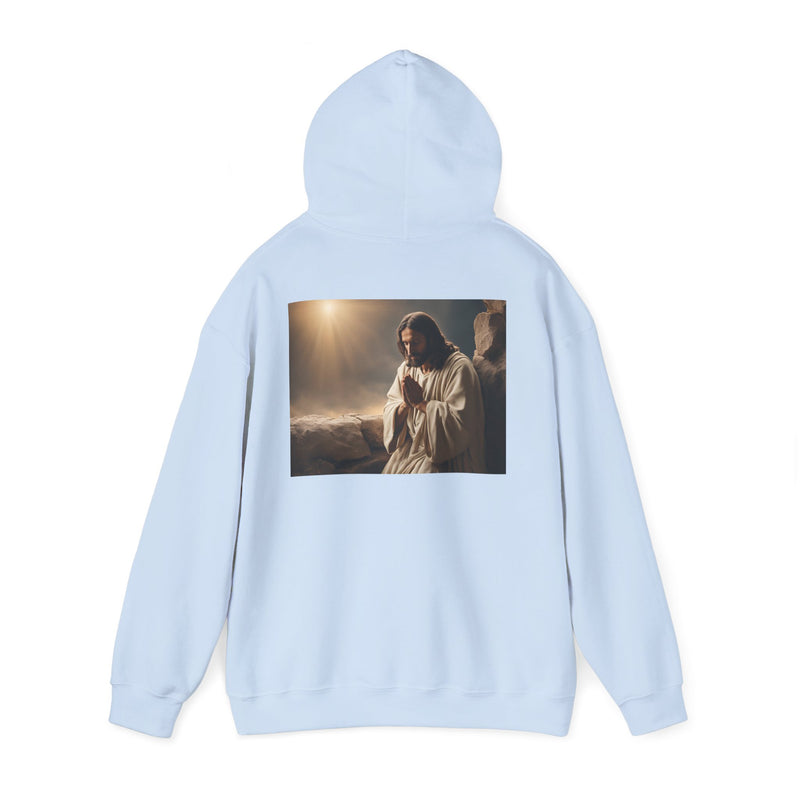Jesus Is King Hoodie – Faith Pullover with Prayer Design
