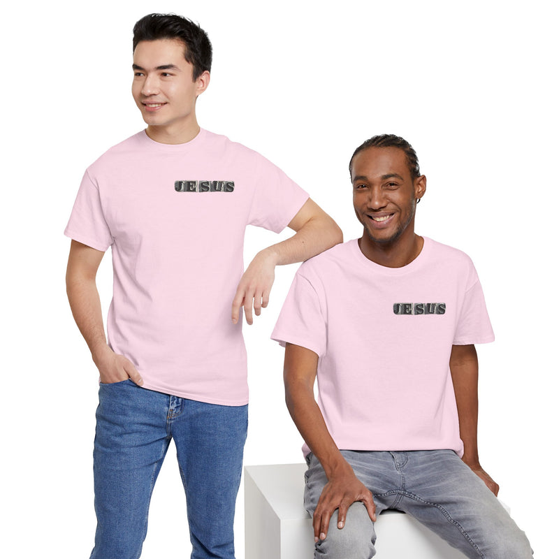 Jesus Graphic T-Shirt - Faith-Inspired Streetwear | Christian Cross Tee with Front & Back Design | Religious Gift for Believers