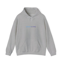 Jesus Is King Hoodie – Faith Pullover with Prayer Design
