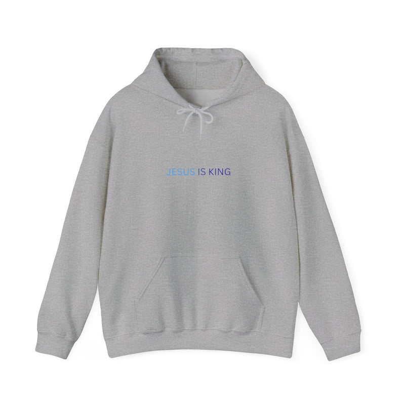 Jesus Is King Hoodie – Faith Pullover with Prayer Design