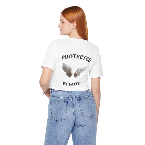 Protected by Faith Tee – Christian Angel Wings Shirt