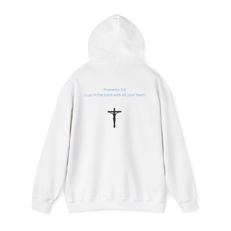 Jesus Is King Hoodie – Christian Faith Pullover with Prayer Artwork