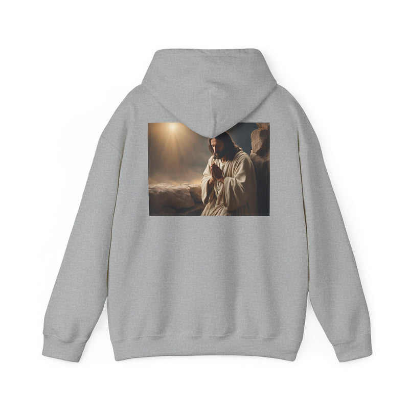 Jesus Is King Hoodie – Faith Pullover with Prayer Design