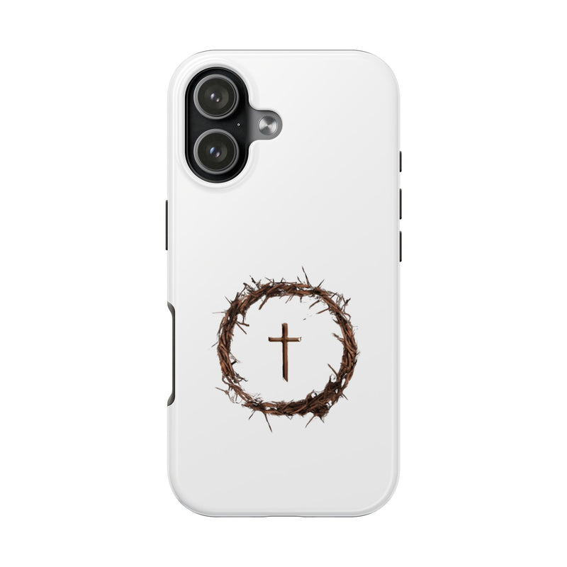 Crown of Thorns Cross Phone Case – Faith and Protection Combined