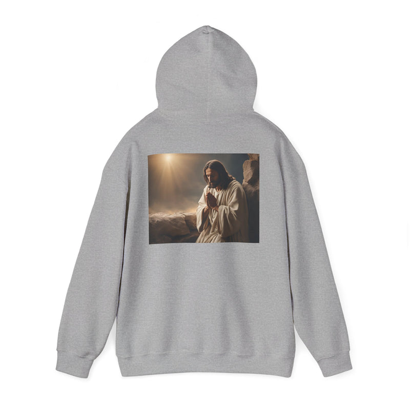 Jesus Is King Hoodie – Faith Pullover with Prayer Design