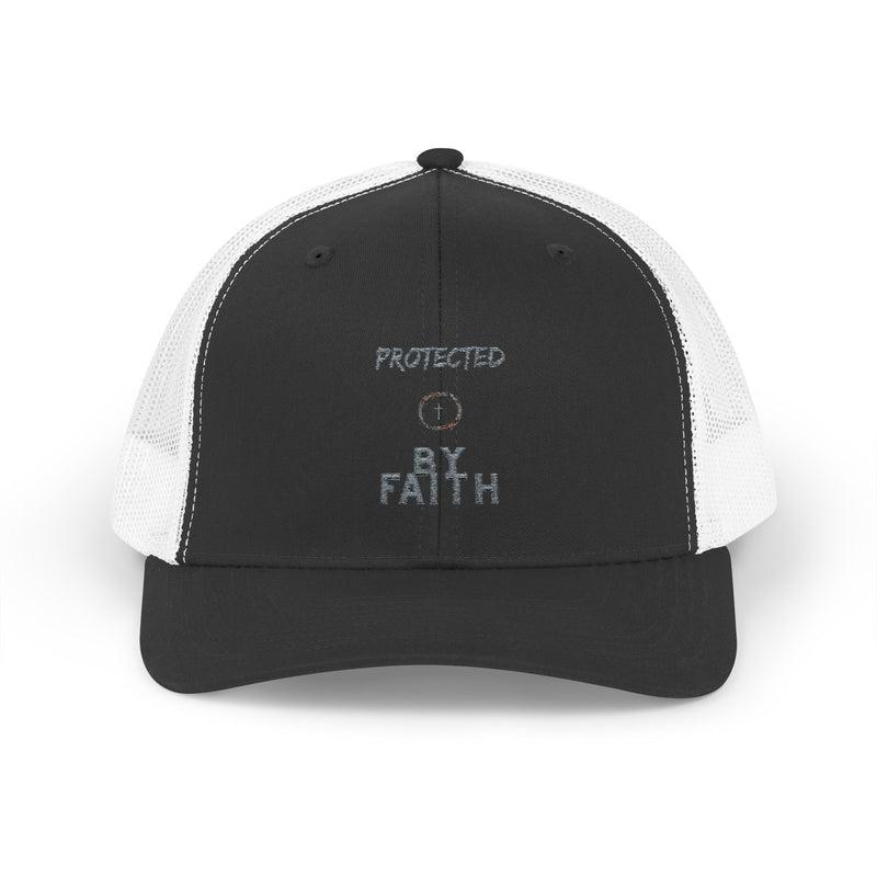 Protected by Faith – Christian Trucker Hat