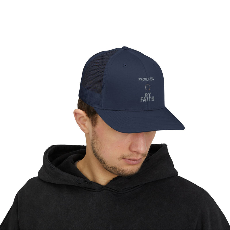 Protected by Faith – Christian Trucker Hat