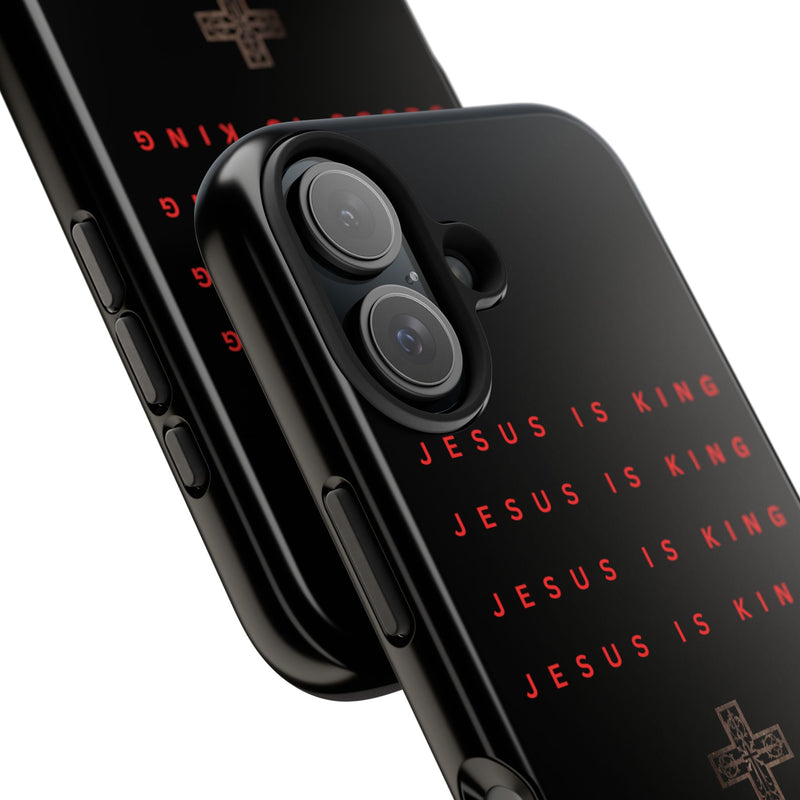Jesus Is King Phone Case – Christian “Jesus Saves” Protective Cover
