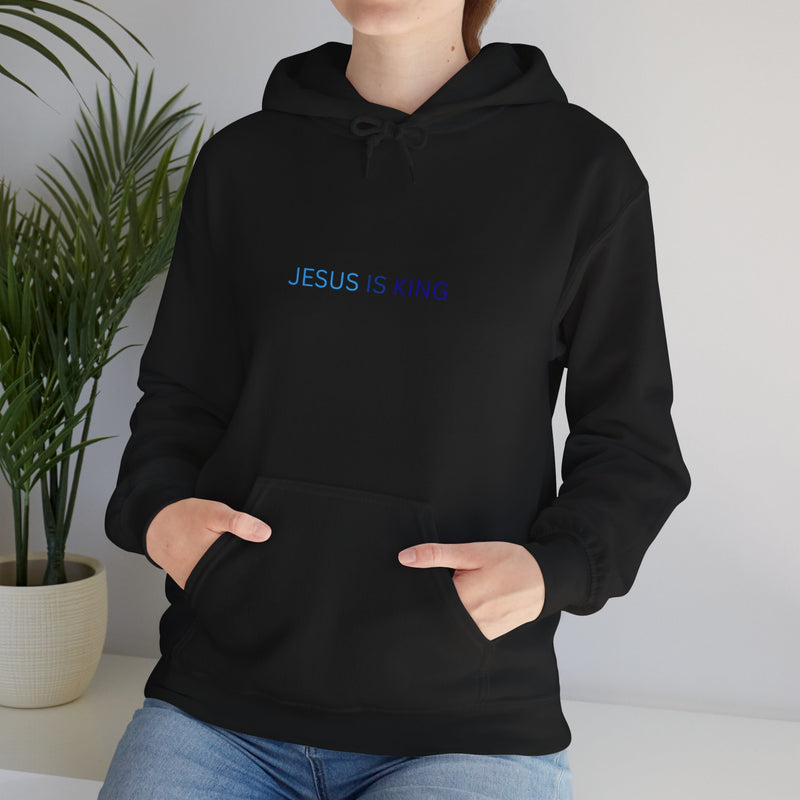 Jesus Is King Hoodie – Faith Pullover with Prayer Design