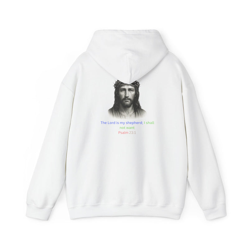 “The Lord Is My Shepherd Sweatshirt – Psalm 23:1 Faith Design”