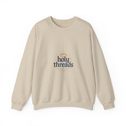 Holy Threads "Jesus Praying" Sweatshirt - Christian Crewneck | Faith-Based Apparel | Religious Streetwear for Believers