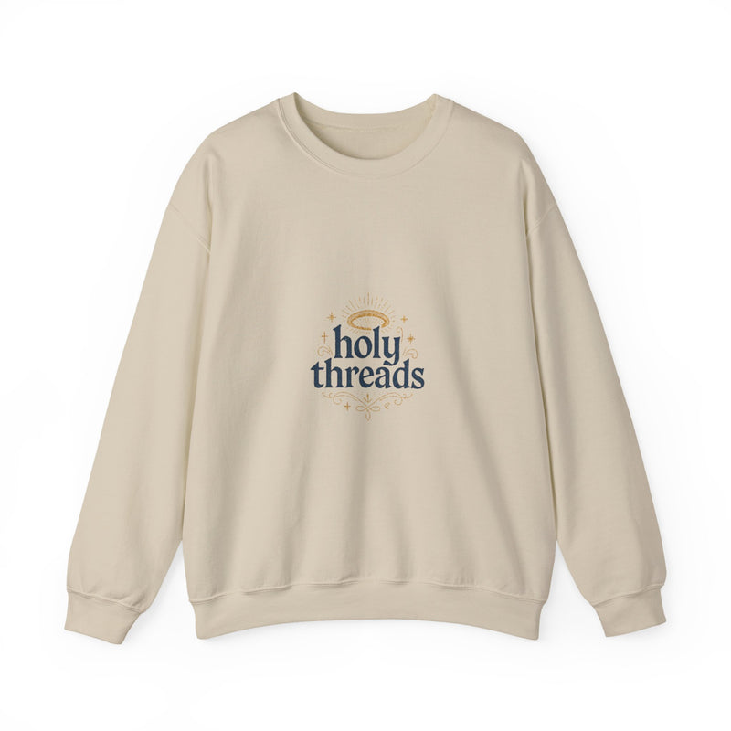 Holy Threads "Jesus Praying" Sweatshirt - Christian Crewneck | Faith-Based Apparel | Religious Streetwear for Believers