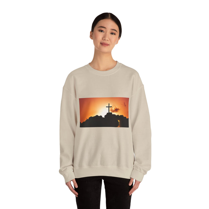 Sunrise Cross Sweatshirt – Christian Faith Pullover