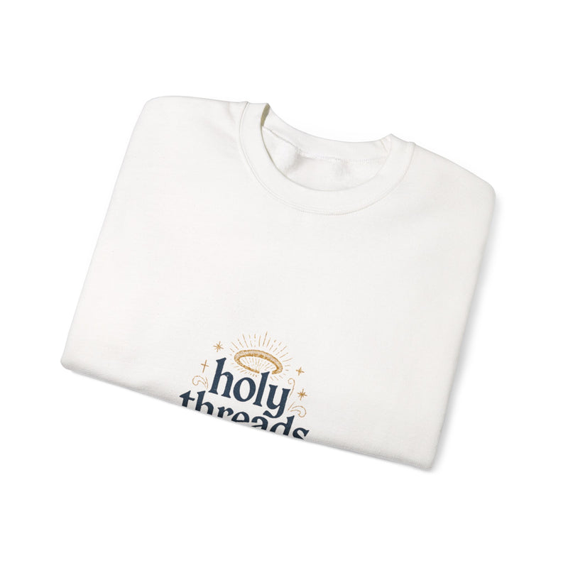 Holy Threads "Jesus Praying" Sweatshirt - Christian Crewneck | Faith-Based Apparel | Religious Streetwear for Believers